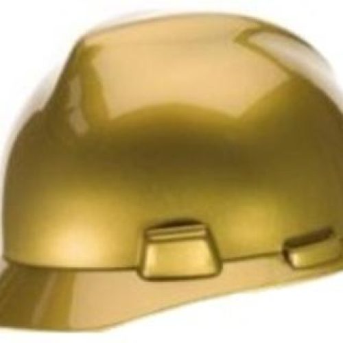 CASCO MSA V-GARD JOCKEY C/SLOT FAS-TRACK DORADO – 475365