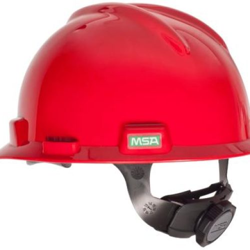 CASCO MSA V-GARD JOCKEY C/SLOT FAS-TRACK ROJO – 475363