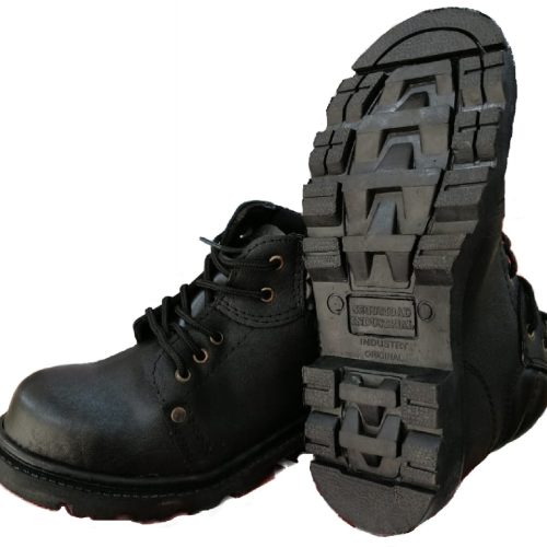 BOTIN PROTECTOR C/CARNAZA C/NEGRO P/ACERO P/CAUCHO