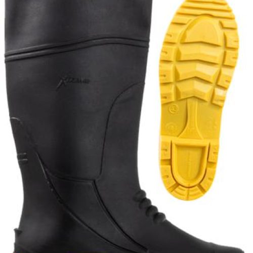 BOTA PVC XTREME NEGRA P/AMARILLA 40 CM.