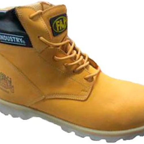 BOTIN STRONGER-PA, PUNTA ACERO, CUERO NOBUCK AMARILLO