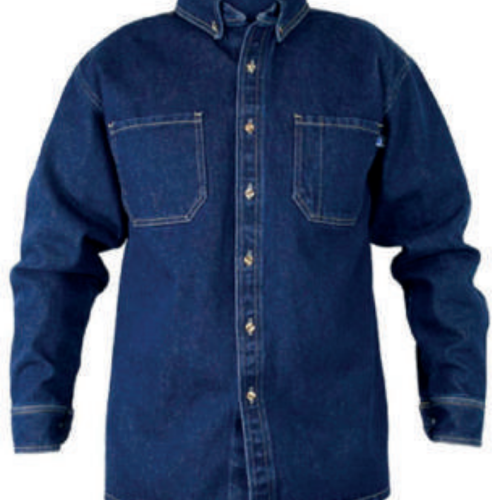 CAMISA DENIM GLP 12 OZ PROCESADA M/LARGA