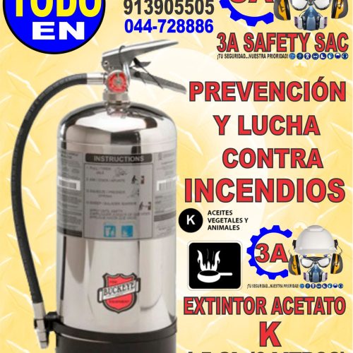 EXTINTOR ACETATO DE POTASIO (K) 1.60 GL (6 L)