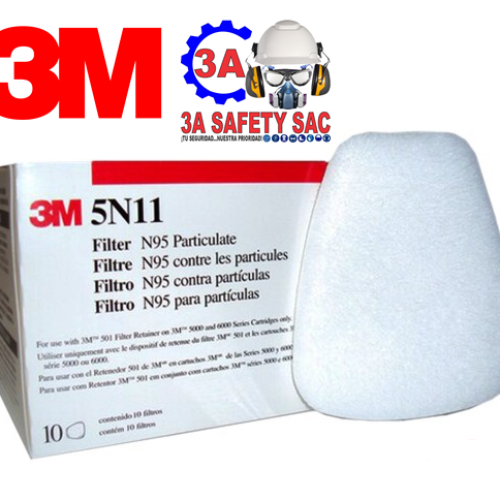 PREFILTRO 5N11 N95 CONTRA PARTICULAS (CJA X 10) 3M