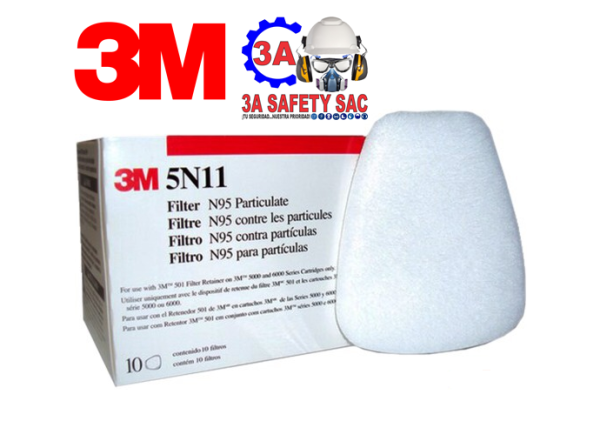 PREFILTRO 5N11 N95 CONTRA PARTICULAS (CJA X 10) 3M