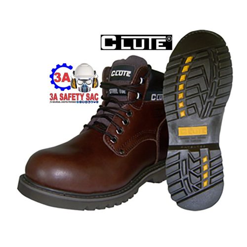 BOTIN TITAN CUERO MARRON C/PTA ACERO – CLUTE