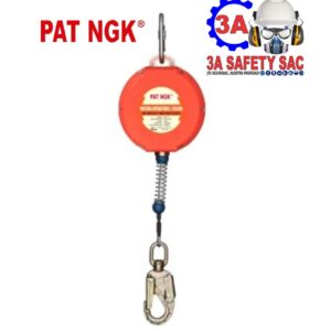 BLOQUE RETRACTYL (L/VIDA) HE-20 (PAT NGK) (20 MTs) CABLE DE ACERO GALVANIZADO ANSI Z359. 14-2021 EN 360:2002