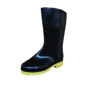 BOTA PVC 25 CM. LANCER NEGRA/AMARILLO TALLA 36