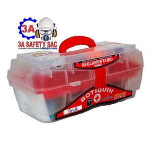 BOTIQUIN DE EMERGENCIA PVC TIPO MALETIN (MASTER) BOX 39 ANCHO X 17 LARGO X 17 ALTO IMPLEMENTADO - 16"