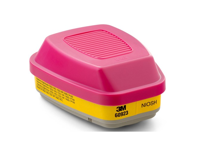 CARTUCHO DUAL 60923 GASES ACIDOS. VAP. ORGANICOS Y PARTICULAS P100 3M