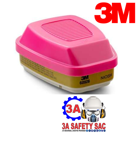 CARTUCHO DUAL 60926 MULTIGASES Y PARTICULAS P100 3M