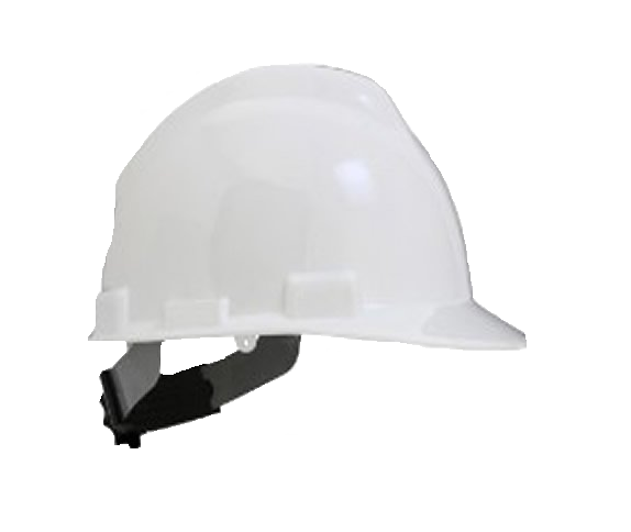 CASCO JOCKEY TRIDENTE SUSP. NYLON RACHET 4 PTAS. - BLANCO (ANSI Z89.1) TYPE 1 CLASS E