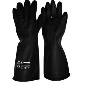 GUANTE JEBE NEGRO CALIBRE 55 PROTEMAX ASTARA 55 CM.  GA-C35 TALLA 9 - L
