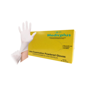 GUANTE LÁTEX - MEDICPLUS CAJA X 50 PARES TALLA M