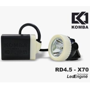 LAMPARA MINERA KOMBA X70 CON CARGADOR INDIVIDUAL