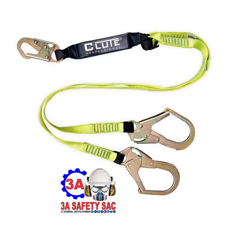 LINEA DE VIDA DOBLE C/ABSOVEDOR DE IMPACTO (CLY2GAA) CLUTE ANSI/ASSE Z359.13-2013.