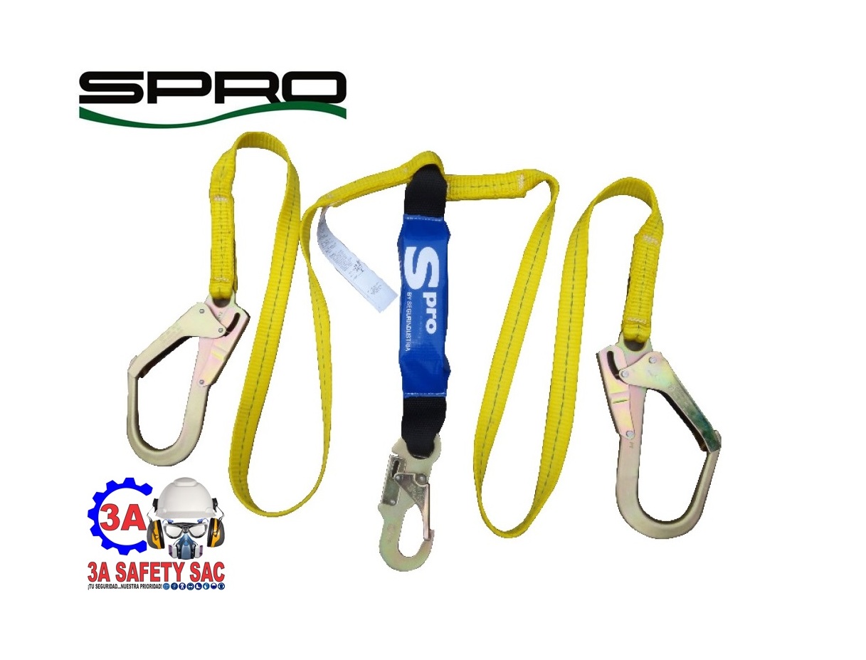 LINEA DE VIDA DOBLE NA C/SHOCK ABSORVER (ABSOR. IMPAC.) G/GDE (634) - 10202022 TG8 SPRO