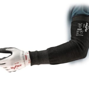 MANGA 18" ANCHA HYFLEX NEGRO 11-250 ANTICORTE ANSELL (EN 388:2003-2542 – EN 388:2016-2X42B)