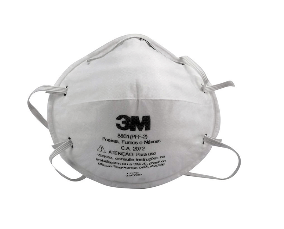 RESPIRADOR 3M 8801 POLVO. NEBLINA Y HUMOS PFF2 (CJA X 20)