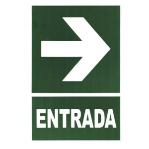 SEÑAL VINIL 20X30 ENTRADA DERECHA