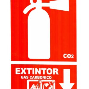 SEÑAL VINIL 20X30 EXTINTOR CO2