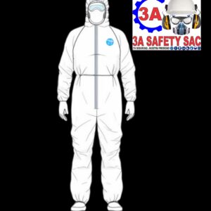 SEGURAMAX – TRAJE DESCARTABLE MICROPOROSO CON CAPUCHA SF50MAX, (M50)